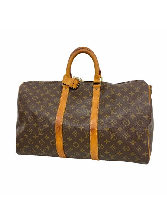 Louis Vuitton Handbags - Louis Vuitton Boston Bag Monogram Keepall Bandouliere 45 Brown